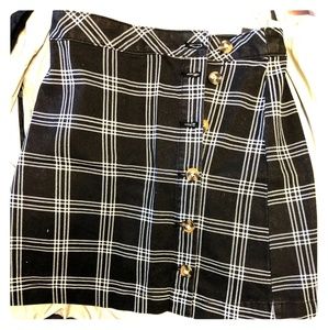 H&M plaid skirt